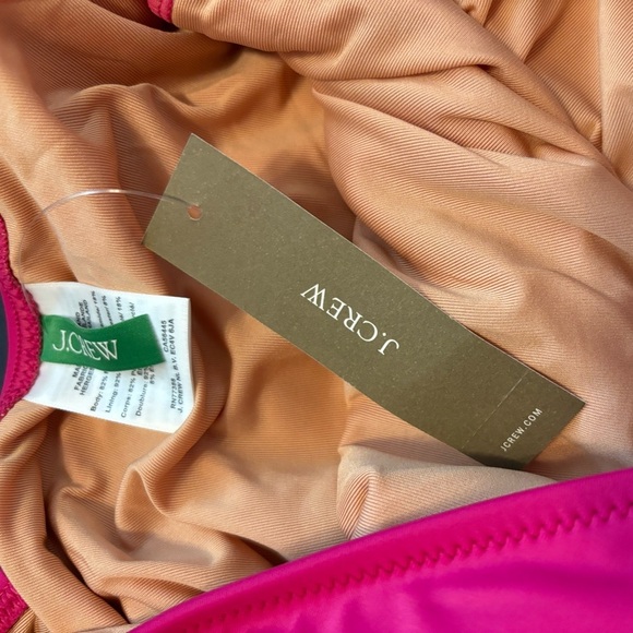 J. CREW Fuchsia Ruched V-neck one-piece - Various Sizes NWT - Picture 12 of 13